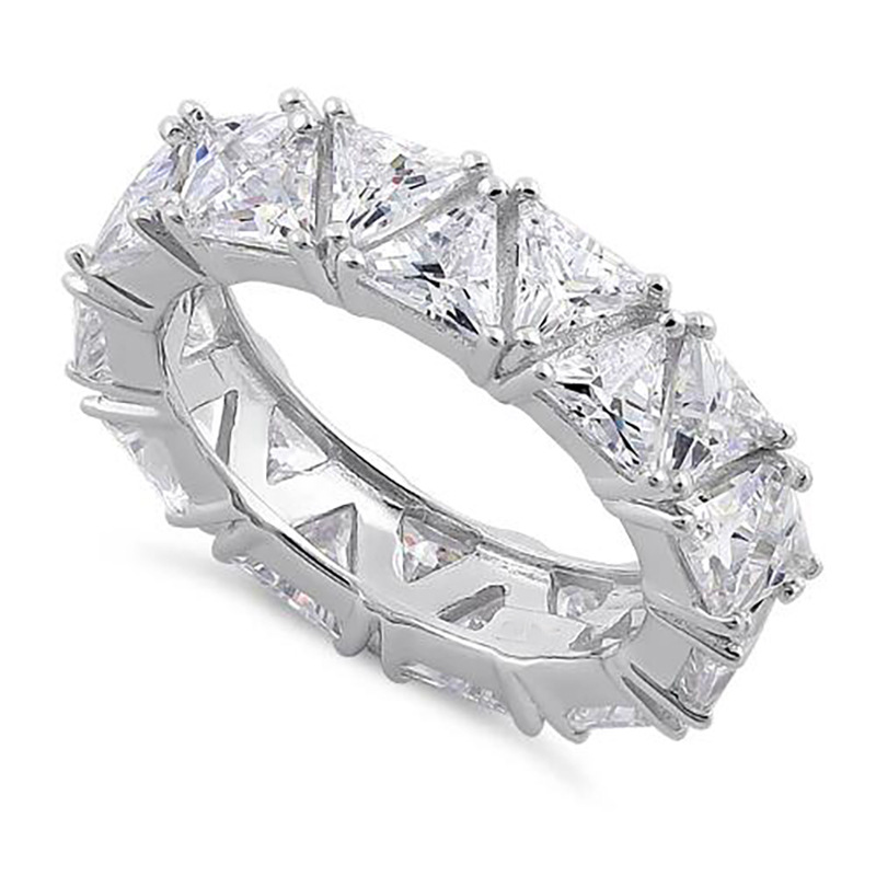 Cluster rings for women luxury diamond ring heart shaped single stone ring round crystal wedding ring exquisite gift