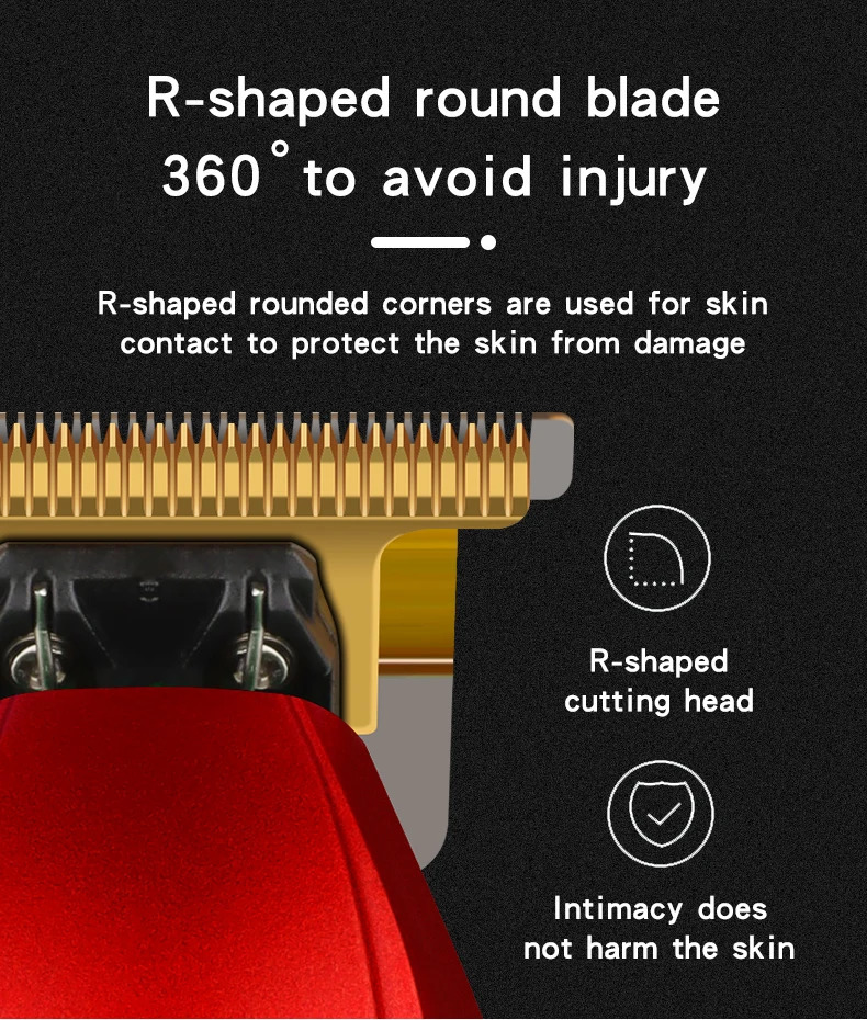 HIENA Pro Barber hair clippers 7000RPM strong power Shaver T9 Electric hair Trimmer Professional mens clipper hair cut machine 241029