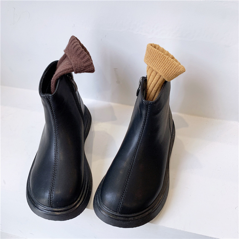 Children's Designer Veet Martin Boots in Black or Brown, Sizes 22-33