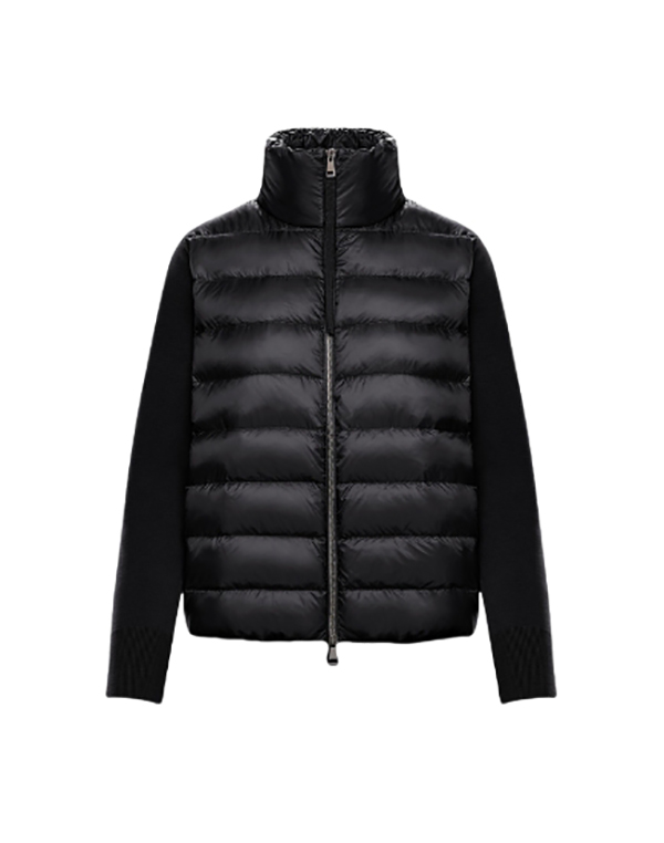 Stand Collar Twill Women Down Jacket Arm Badge knit jacket womens Zippered Cardigan Jacket Fashion Designer warm coat y2k jacket Size S-L