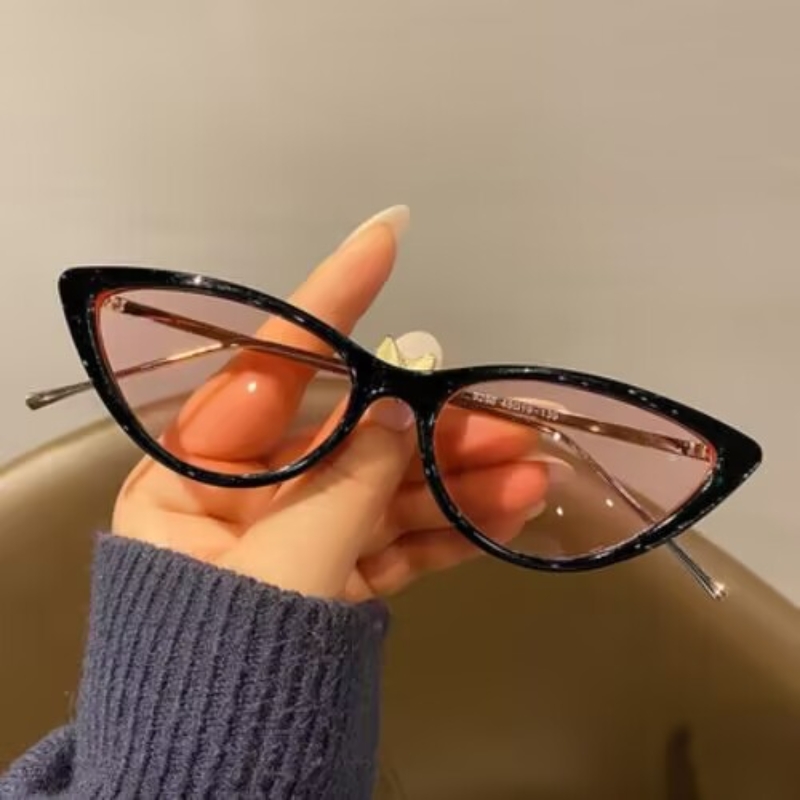 Top tier sunglasses, Polaroid lenses, high-end women's eyeglass frames, vintage metal sunglasses, European and American personalized cat eye fash