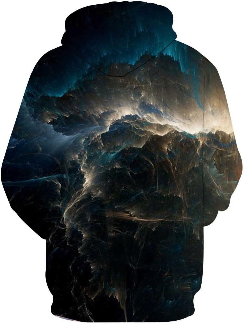 Hoodie for Mens Womens Unisex 3D Novelty Hoodies for Men Women Cool Graphic Pullover Sweatshirts with Super cool fashion Hoodies sweatshirt Pullover L