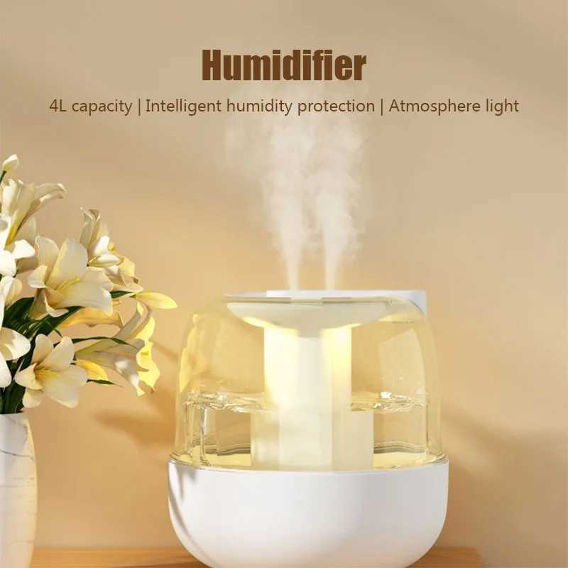 4L large capacity dual spray humidifier He te Bedro luminous Usb humidifier with nano mist Y241104
