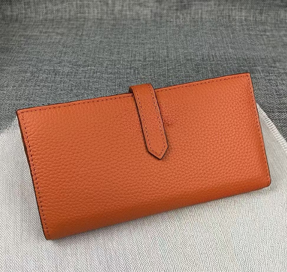 Long Design Genuine Leather Wallets Cowhide Leather Fashion Clutches Purses And Handbags Lady Casual Driver's License Purse Credit Card Holders 2634