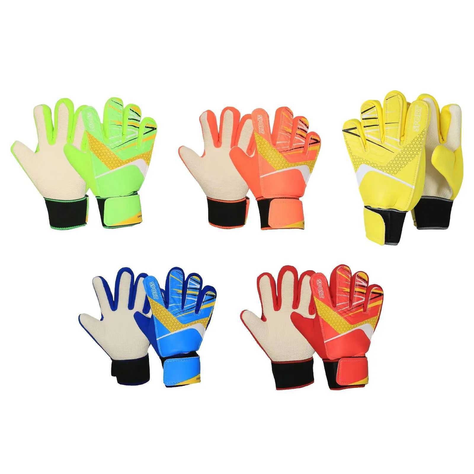 Childrens Football Goalkeeper Gloves Portable Fashion Anti slip Sports Accessories Childrens Lightweight Finger Protection Practical GlovesXJ250412