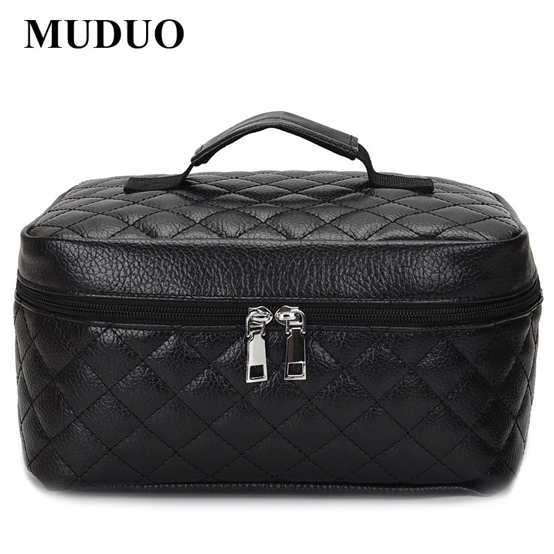 Cosmetic box Quilted professional cosmetic bag womens large capacity storage handbag travel toiletry makeup sac 241029