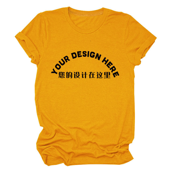 Designer DIY Pattern Printed T-shirt Small Batch Stable Short Sleeve Top