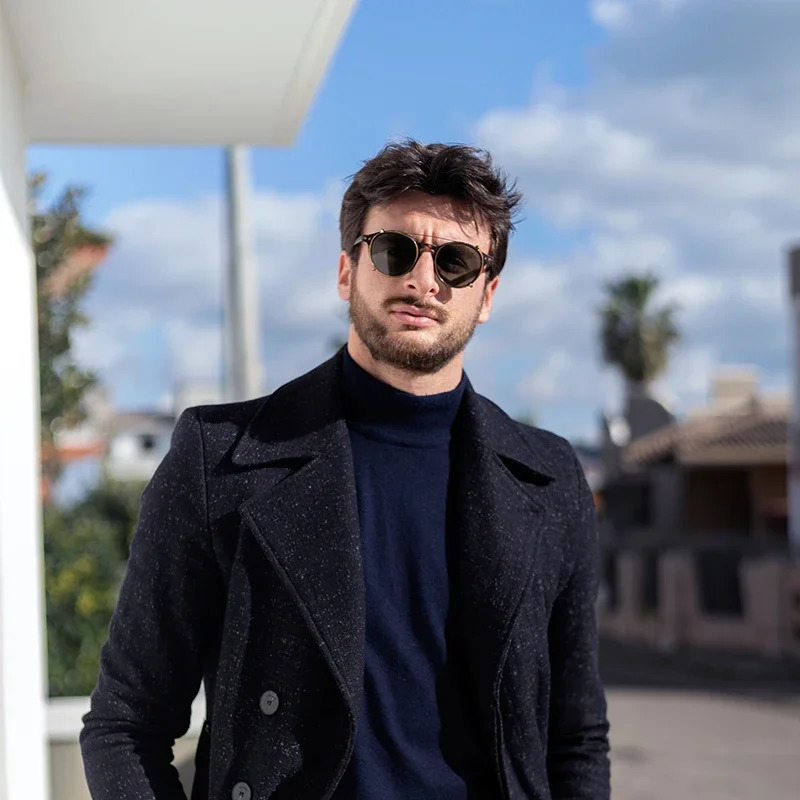 ZENOTTIC Steampunk style clip on sunglasses suitable for men women anti blue light glassespolarized clip on fashion/retro computer glasses 241030