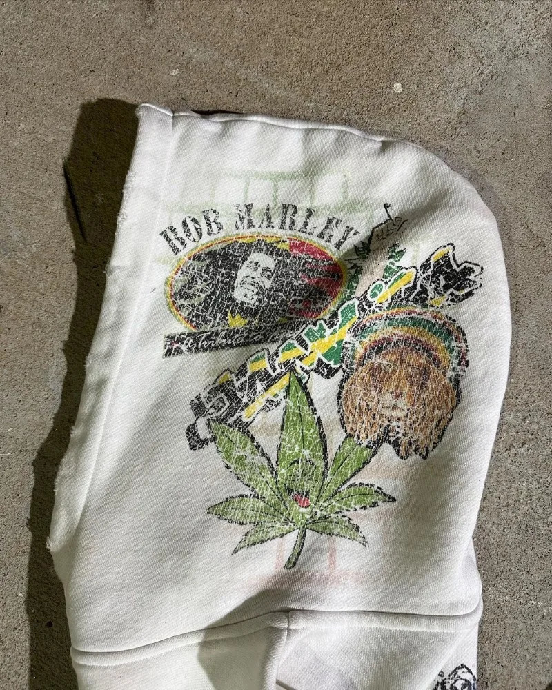 American Graffiti Printed Hoodie Womens Y2K Gothic Retro Street Hip Hop Loose Fashion Casual Couple Zipper Hoodie Sweatshirt 241025