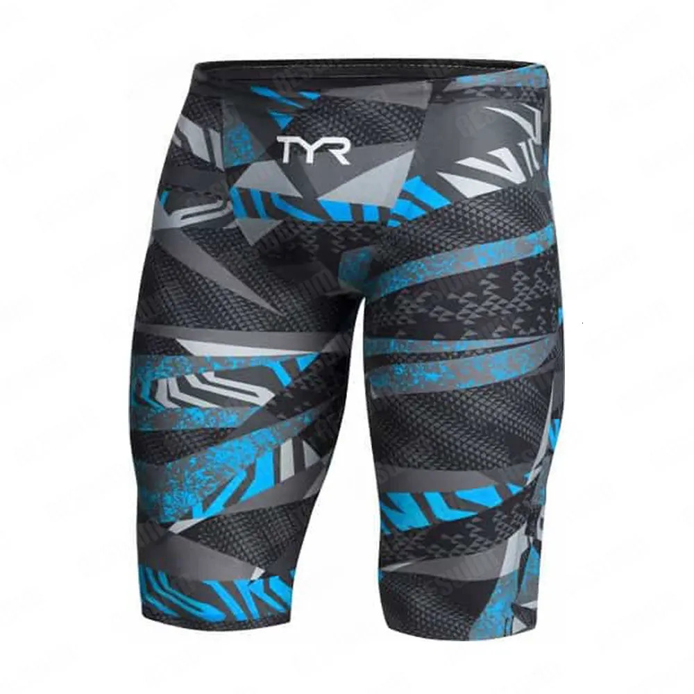 Summer Mens Swimming Jammer Racing Swimsuit Shorts Beach Surfing Tight Shorts Quick drying Sports Training Swimsuit 241029
