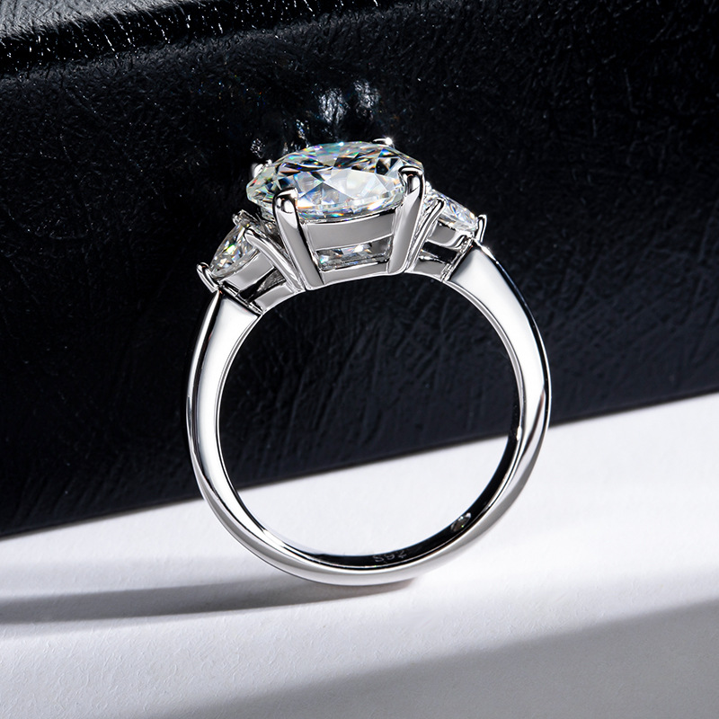 Stunning 2024 Sterg Sier Wedding Ring: 5A Cubic Zirconia Eternity Band