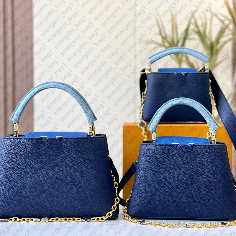 Designer Women Top Handbag Handle Shoulder Bags Capucines BB Totes Bags Crossbody Bag Aurillon Leather Handbags Woman Purses Clutch Bags Chain Bag royal blue wallet
