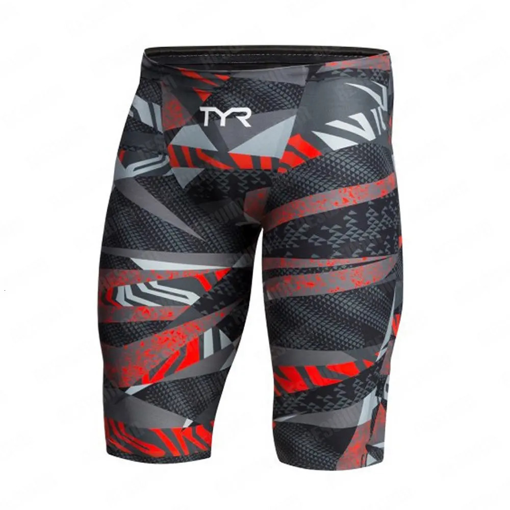 Summer Mens Swimming Jammer Racing Swimsuit Shorts Beach Surfing Tight Shorts Quick drying Sports Training Swimsuit 241029