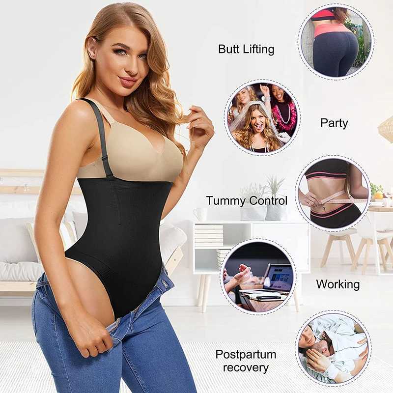 Thong bodysuit womens underwear shapeshifter abdominal control weight loss underwear push up hip lift abdominal shape corsetXJ250304