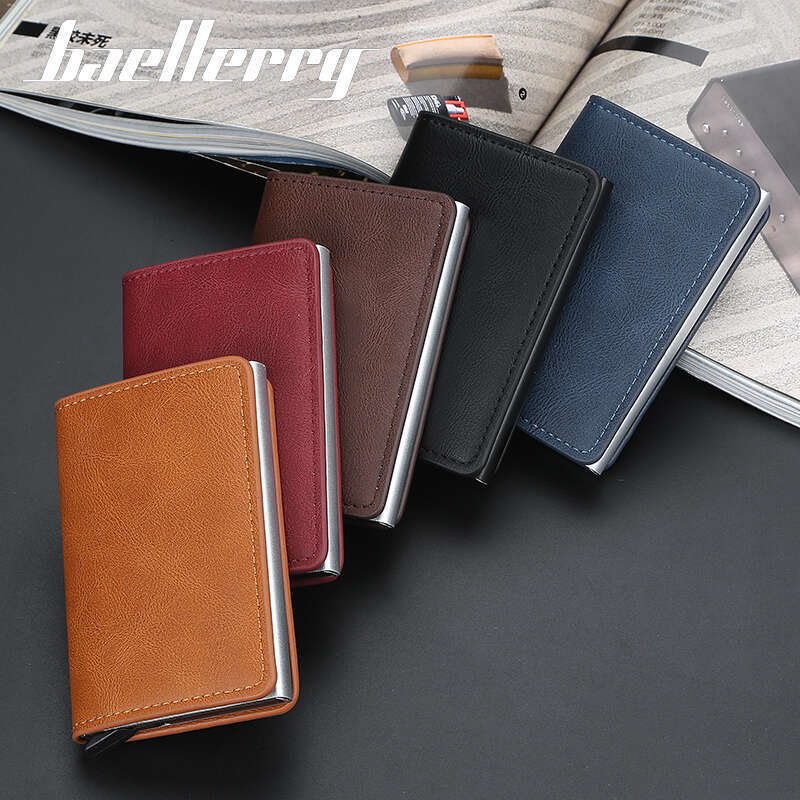 New Man Women Smart Holder Rfid Aluminum Metal Credit Business Mini Card Wallet Dropshipping