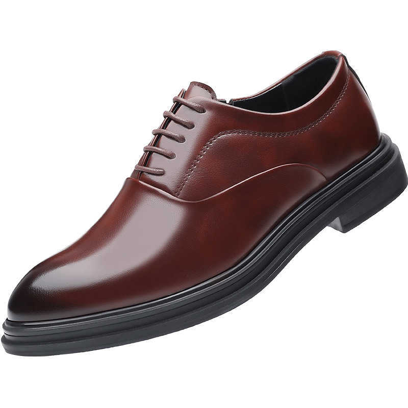 Men Dress Shoes New Mens Leather Shoes Business Casual British Formal Leather Shoes Korean Edition Wedding Shoes Mens Breathable 241009