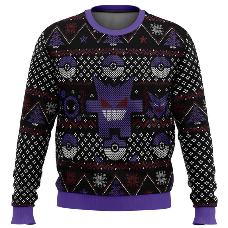 Pocket Monsters Ugly Team Rocket Year Christmas Sweater Christmas Gift Santa Claus Promotion Mens 3D Sweater Autumn/Winter Clothing 241030