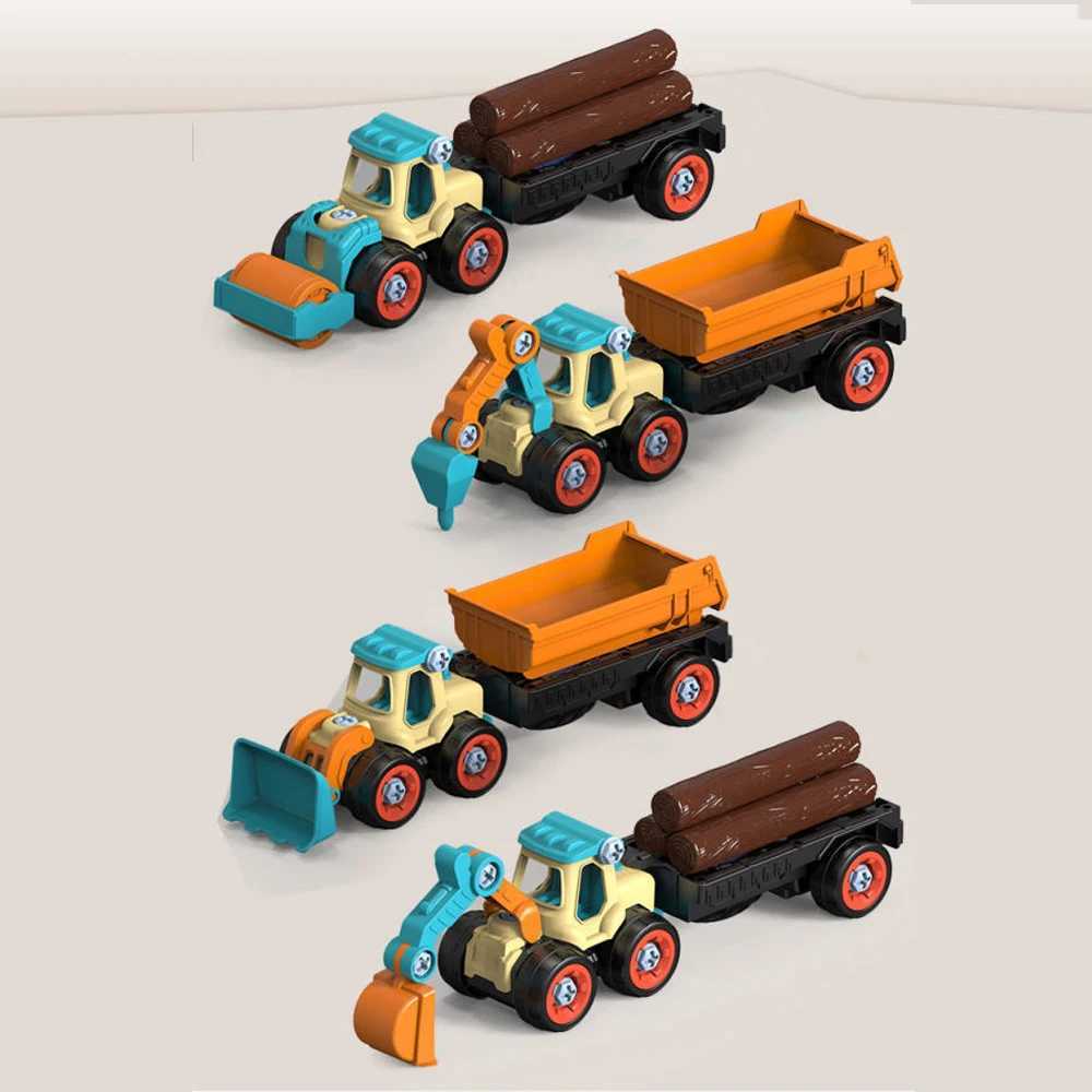 Take Apart Tail Truck Toys Screw Nut Creative Tool Car Construction Engineering Trucks Kids Boy Toy DIY Educational Toys for KidXJ241029