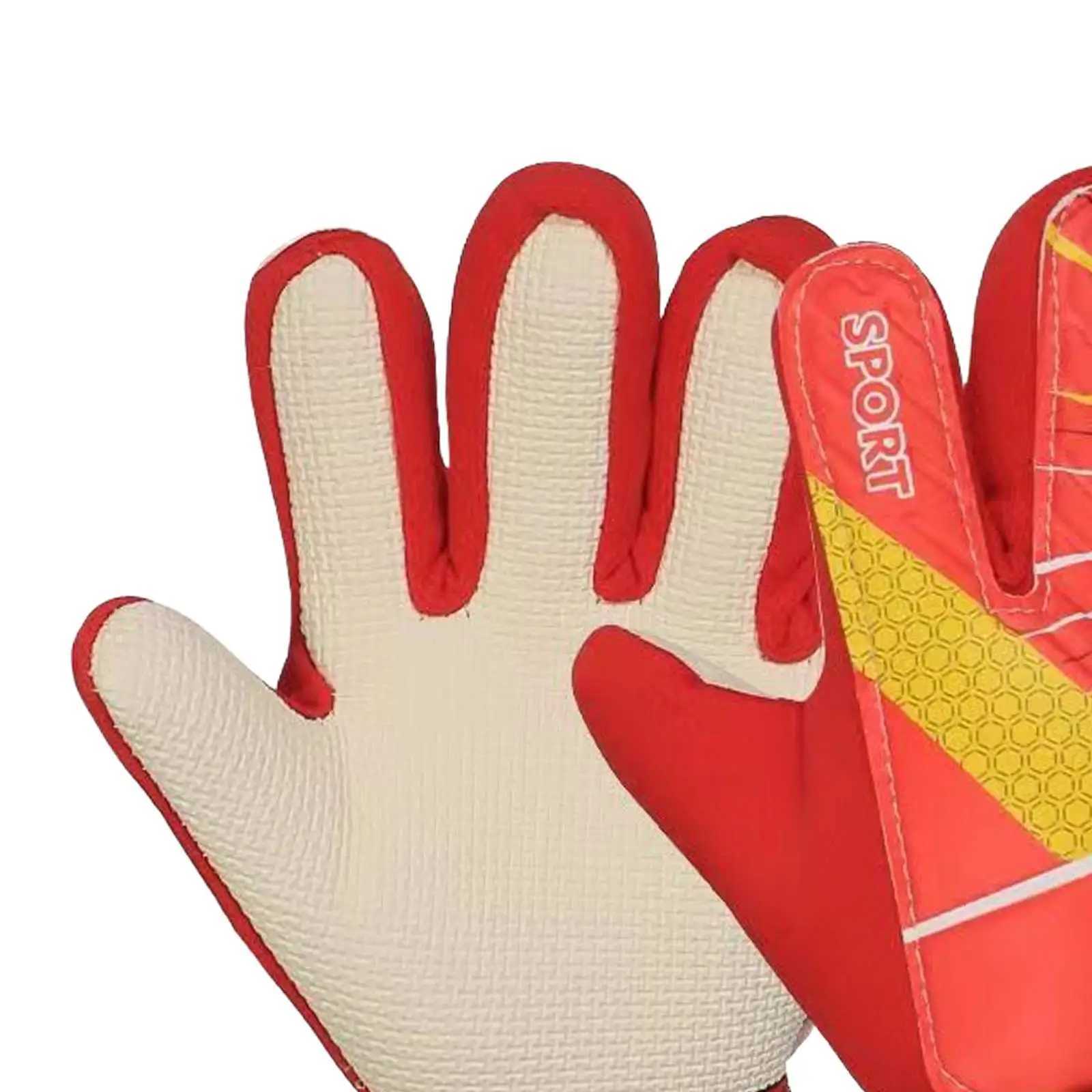 Childrens Football Goalkeeper Gloves Portable Fashion Anti slip Sports Accessories Childrens Lightweight Finger Protection Practical GlovesXJ250412