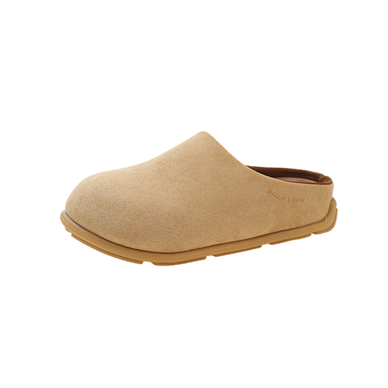 2024 Summer New Fashionable Shoes for Women, Flat Casual, Off Slip Half Slippers