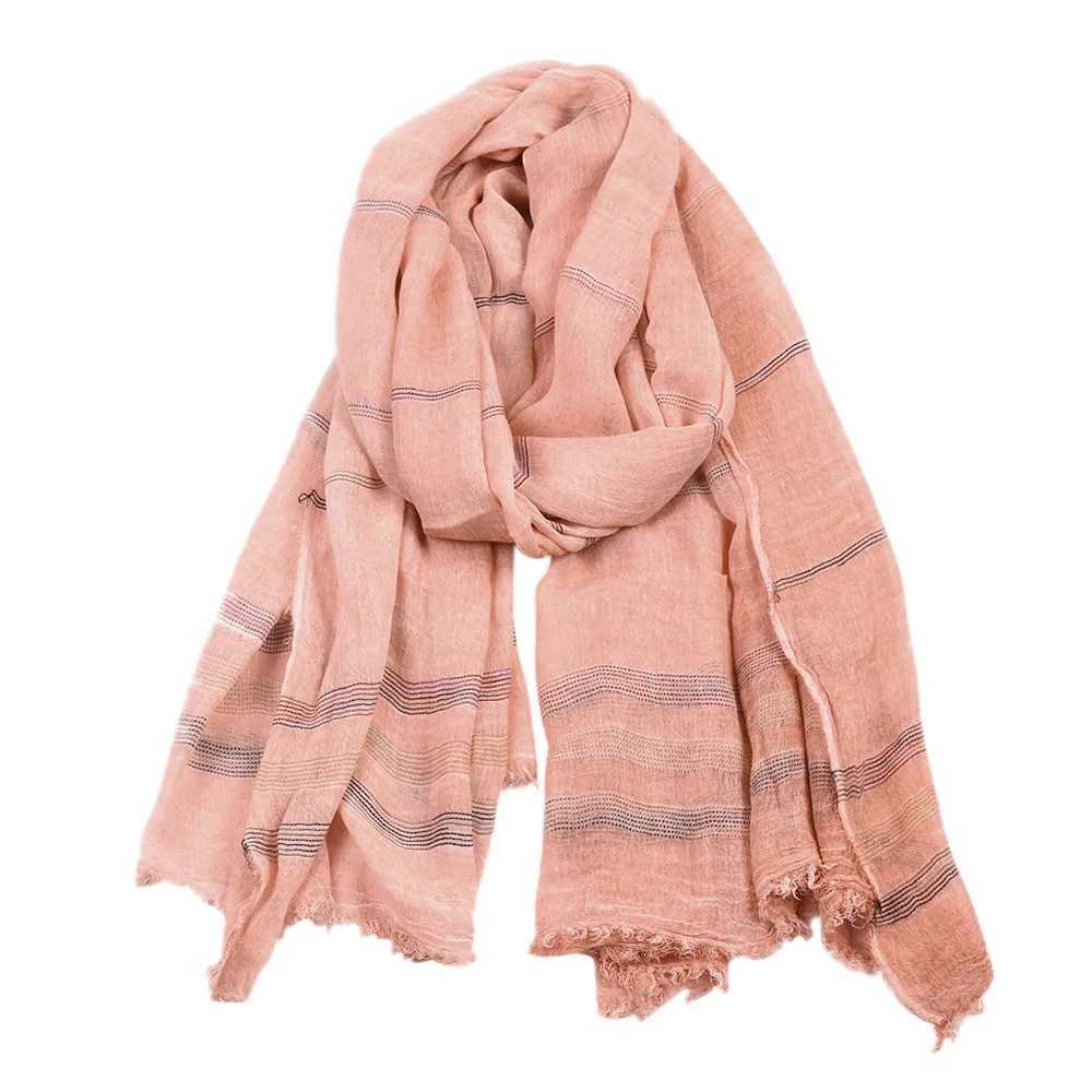 New Fashion Cotton Linen Men Scarf Tie-dye Striped Mens Winter Scarves Casual Male Brand Bufanda Shawl Europe and AmericaX241029