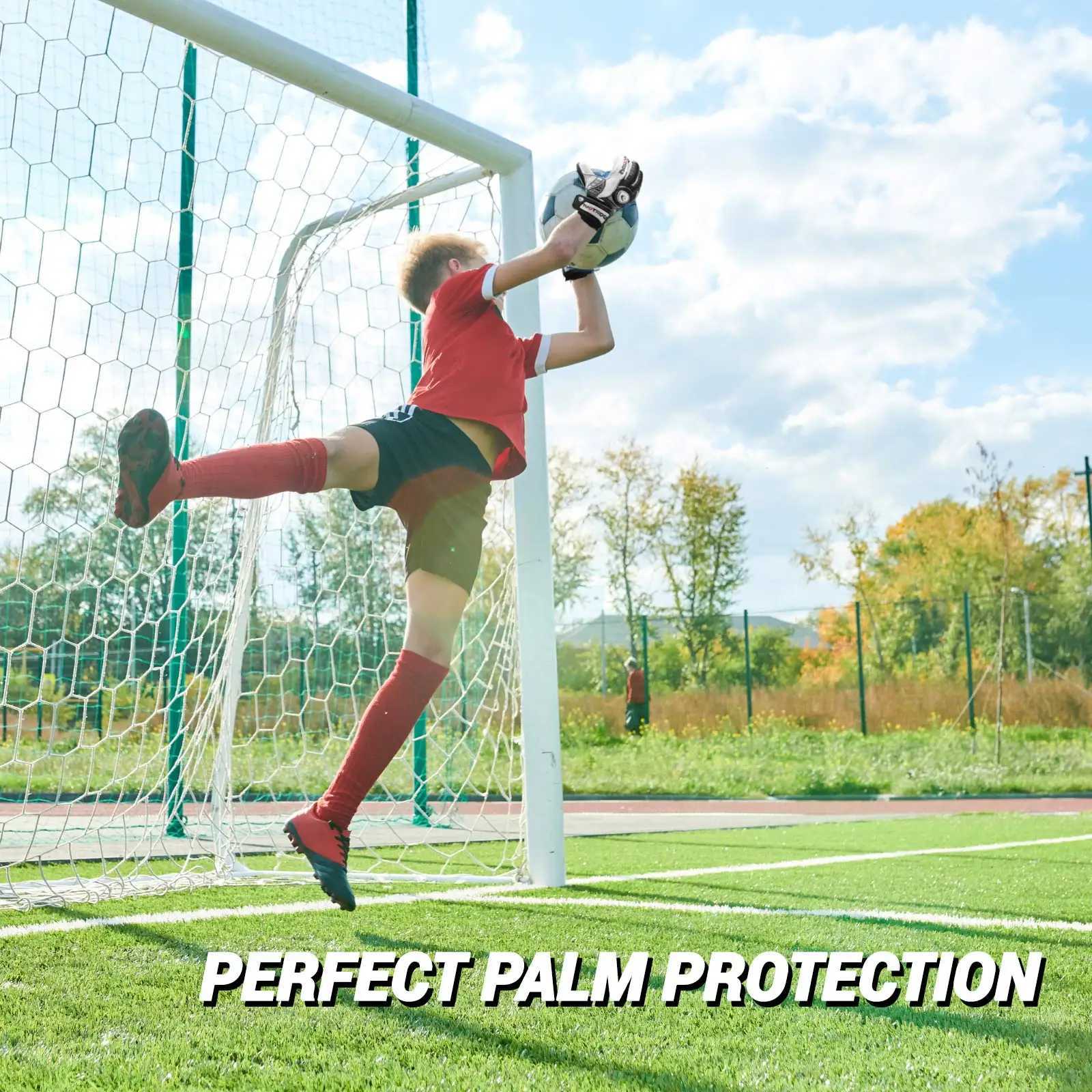 Sports goalkeeper gloves finger protected goalkeeper gloves football gloves breathable football goalkeeper gloves 4mm latexXJ250412