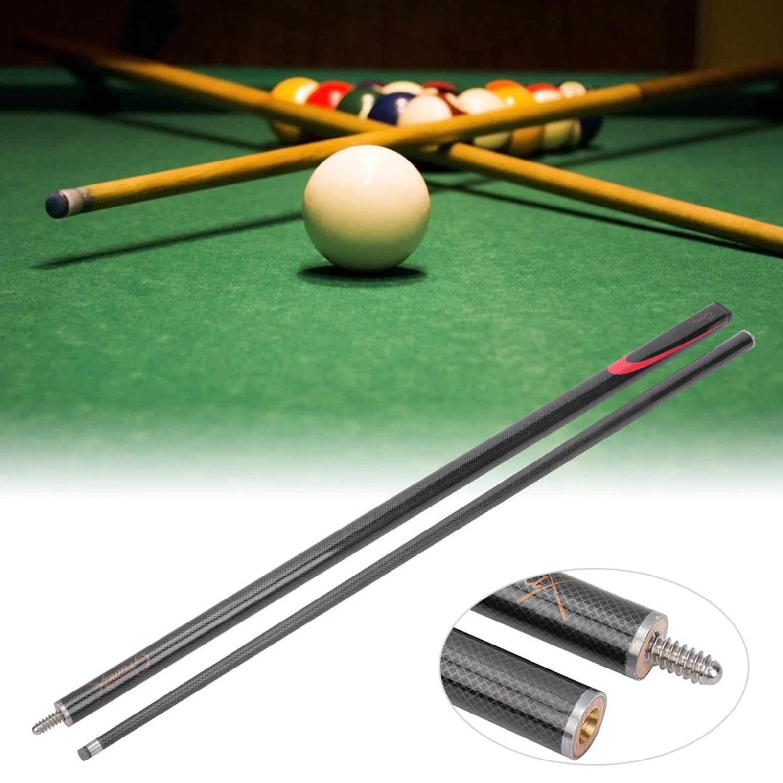 Billiard Cues Stick 9mm Carbon High Quality Professional Billiard Pool Cues Stick Snooker Rod Supplies Accessory 241030