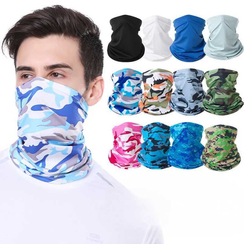 Cycling Balaclava Summer Uv Protection Face facial mask Bandana Scarf Mens Neck Cover Sunscreen Outdoor Fishing Hiking Golf facial mask W241029