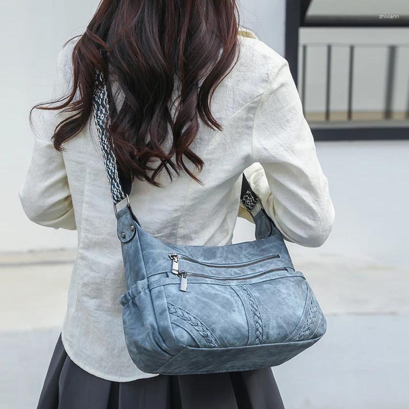 2025 NEW Drawstring Women Fashion Handbag Beautiful Lady Crossbody Bag Female Elegant Leather One Shoulder Shopping Sac A Main zhanyishengli