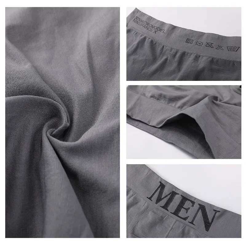 3Pcs/Lot Mens Panties Seamless Underwear Boxers Breathable Man Briefs Underpants Comfortable Male Brand Shorts Solid Underwear W250603
