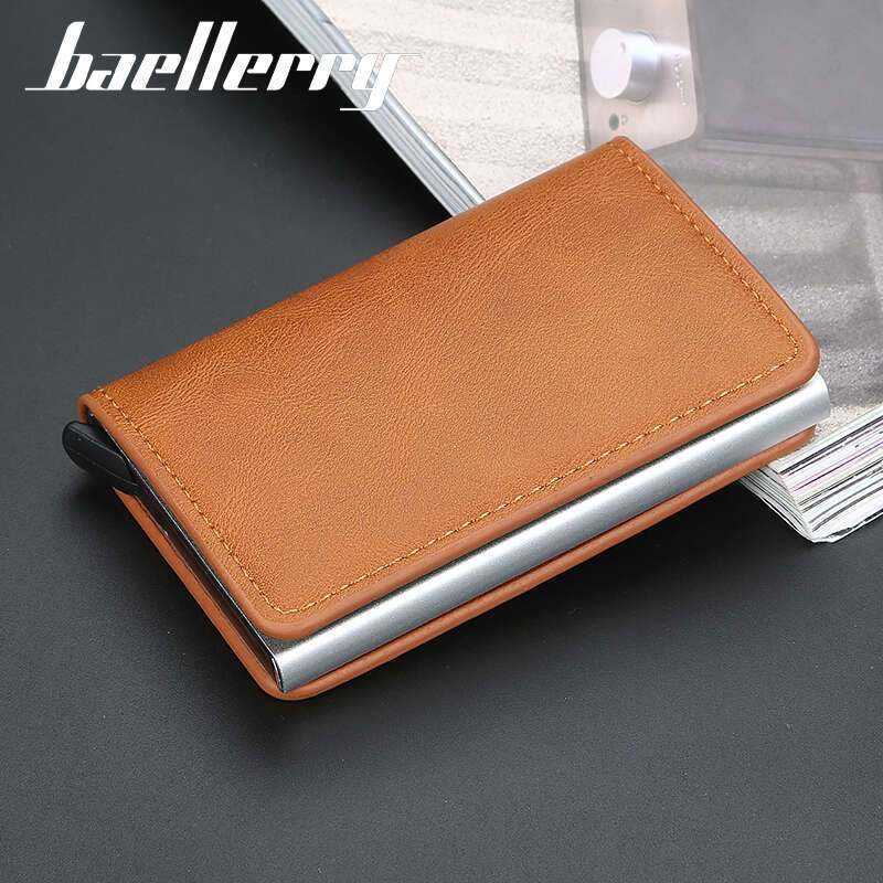 New Man Women Smart Holder Rfid Aluminum Metal Credit Business Mini Card Wallet Dropshipping