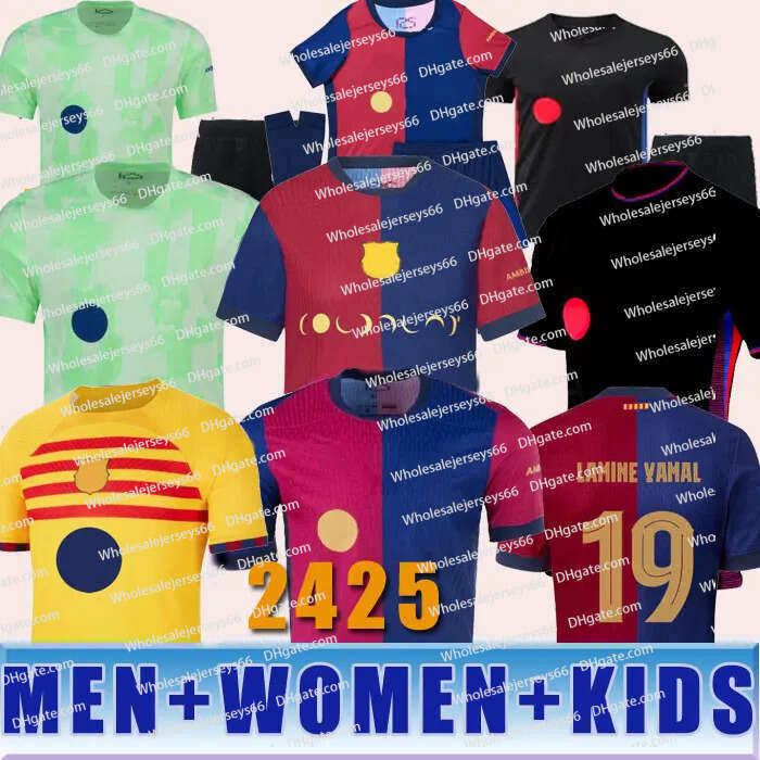 2024 2025 PEDRI LAMINE YAMAL Soccer Jersey LEWANDOWSKI FC COLDPLAY GAVI 24 25 Camiseta De Football Shirt AUBA JOAO CANCELO F. DE JONG