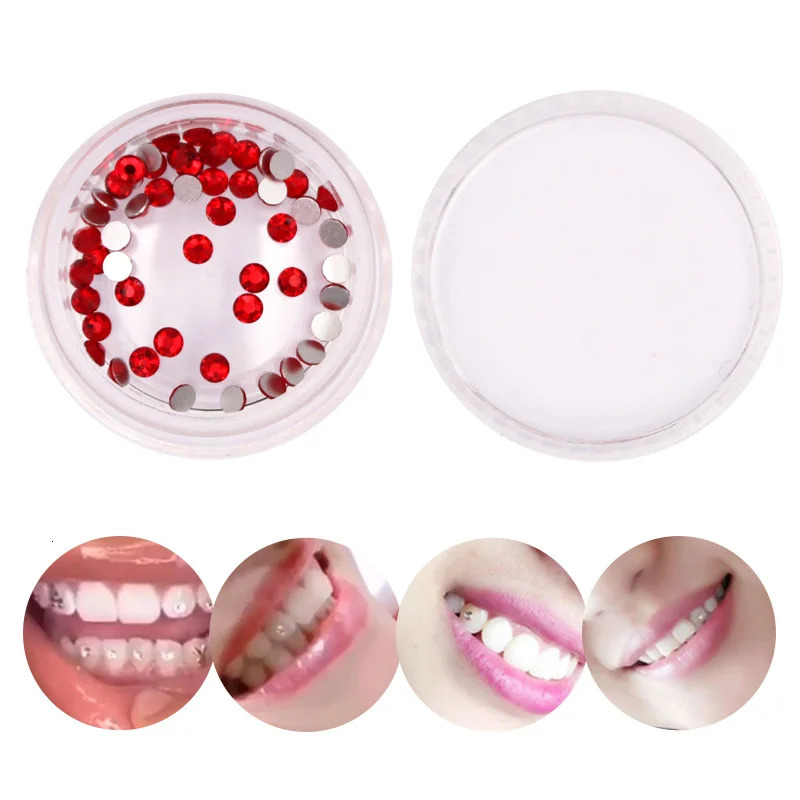 30pcs 40pcs 50pcs Dental Diamond Crystal Teeth Whitening Studs Acrylic Tooth Ornaments Gems Jewelry Decoration Material 241030