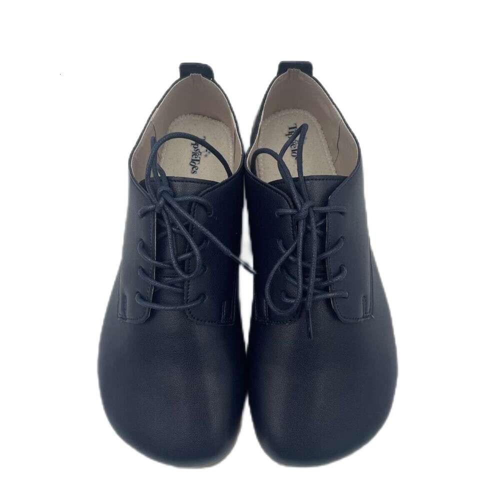 Tipsietoes 2025 Sprinng Autumn Barefoot Genuine Leather Women Sneaker With Zero Drop Flat Soft Sole Wider Toe Box Light Weight