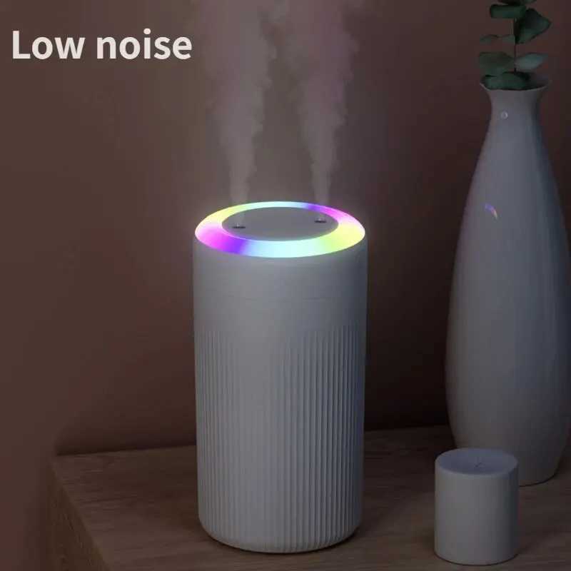 USB air humidifier with a large capacity of 800ML He car hydration anti drying light noise dual spray humidifier Y241104