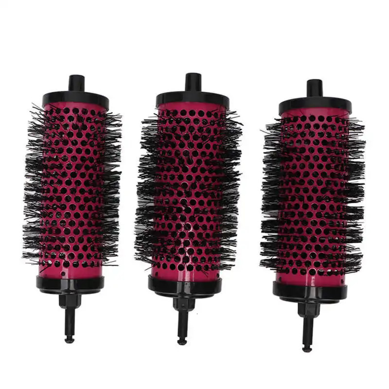 Hair Comb 6-piece Round Hair Brush Set Detachable Ergonomic Handle Soft Nylon Teeth Round Hair Comb Set 241030