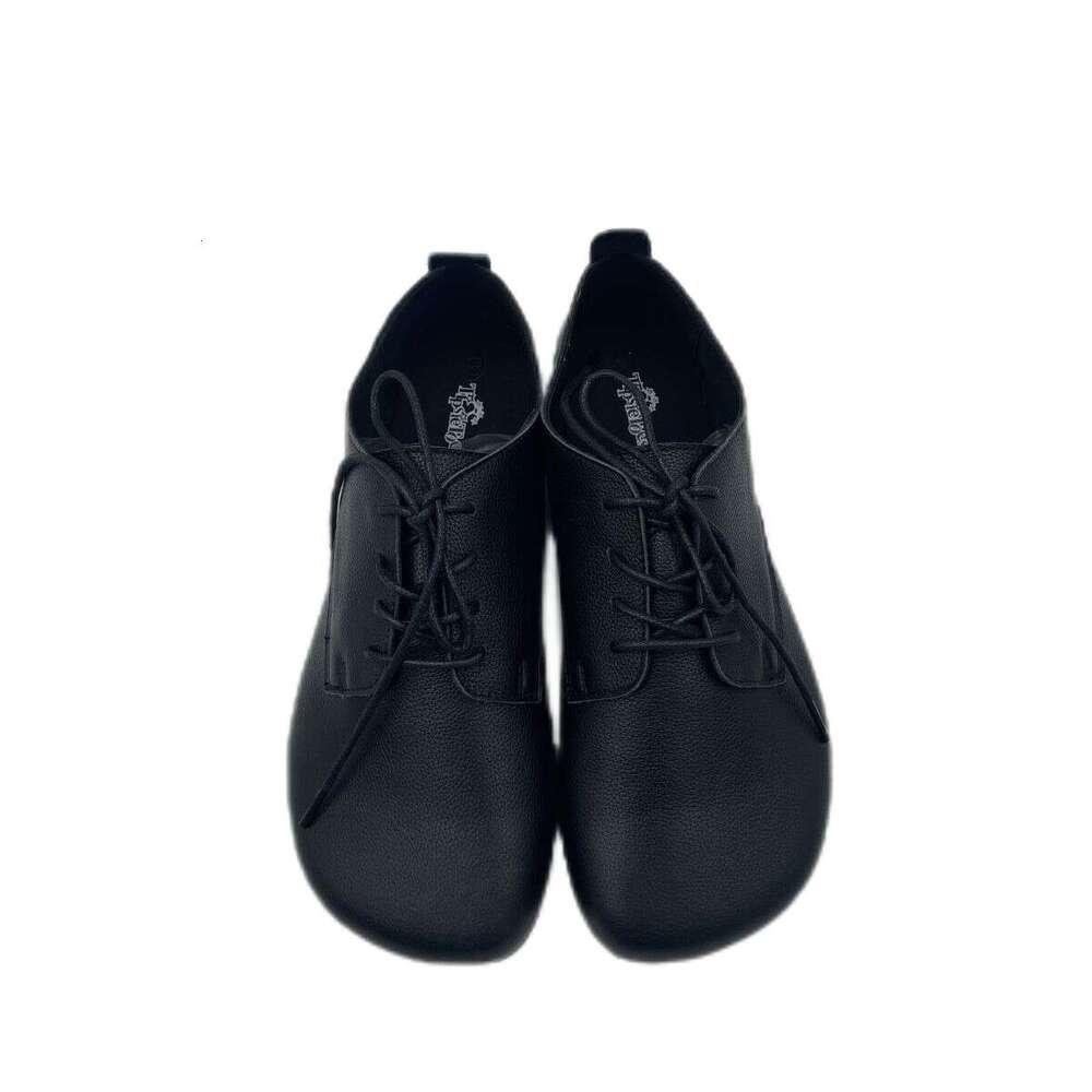 Tipsietoes 2025 Sprinng Autumn Barefoot Genuine Leather Women Sneaker With Zero Drop Flat Soft Sole Wider Toe Box Light Weight