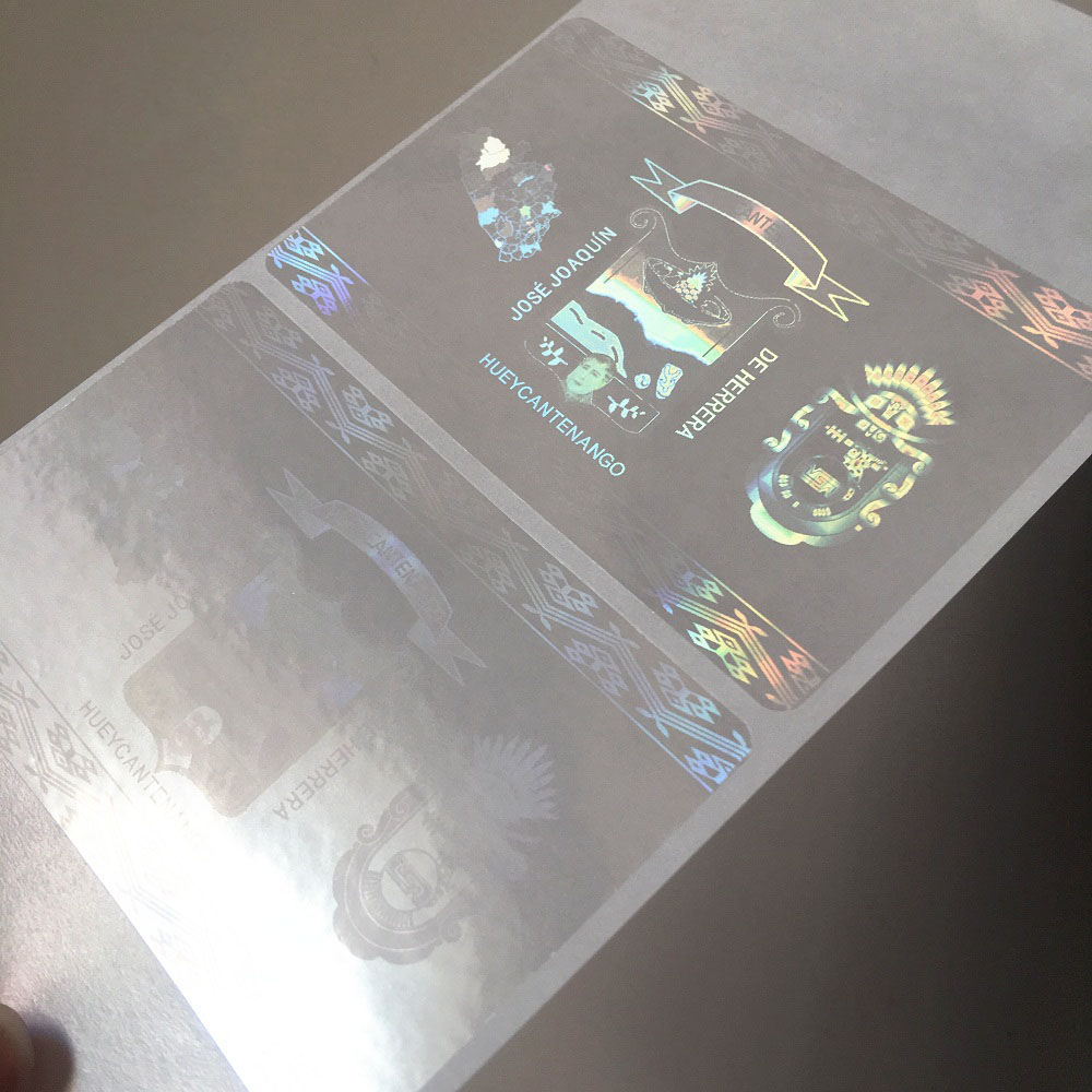Custom ID Hologram Overlay Transparent License Laser Sticker Holographic Overlay For PVC Cards