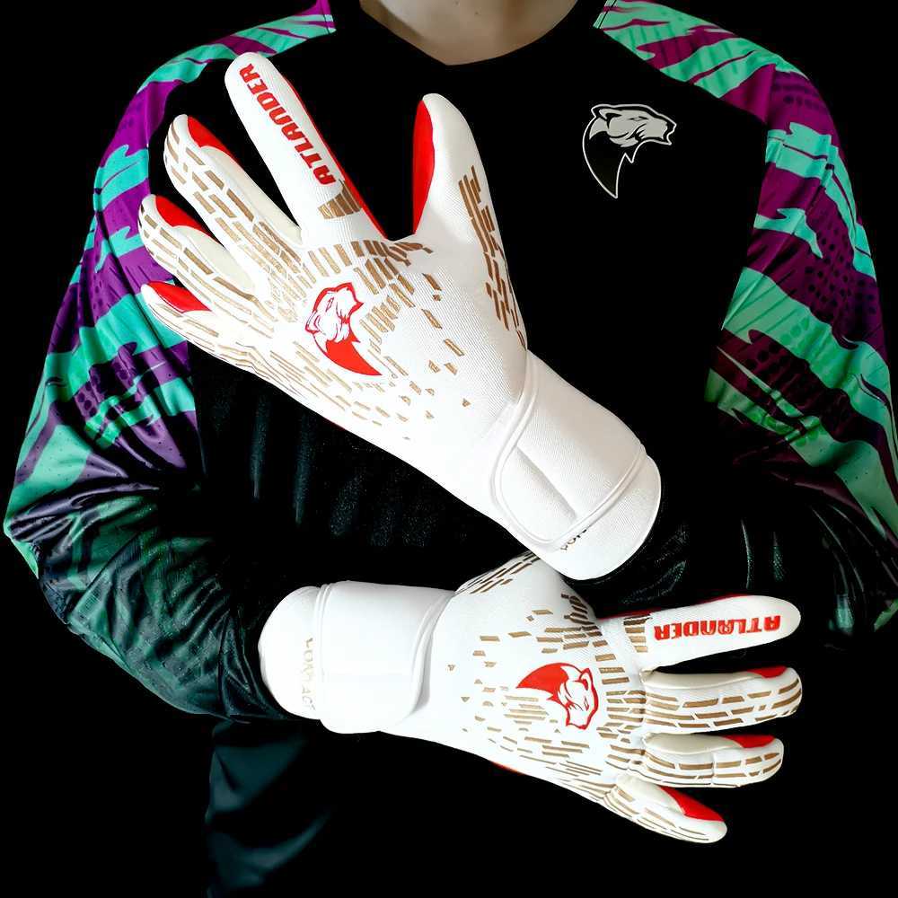 Goalkeeper gloves latex football wristband childrens adult anti slip protection strong grip football match training goalkeeper glovesW241029