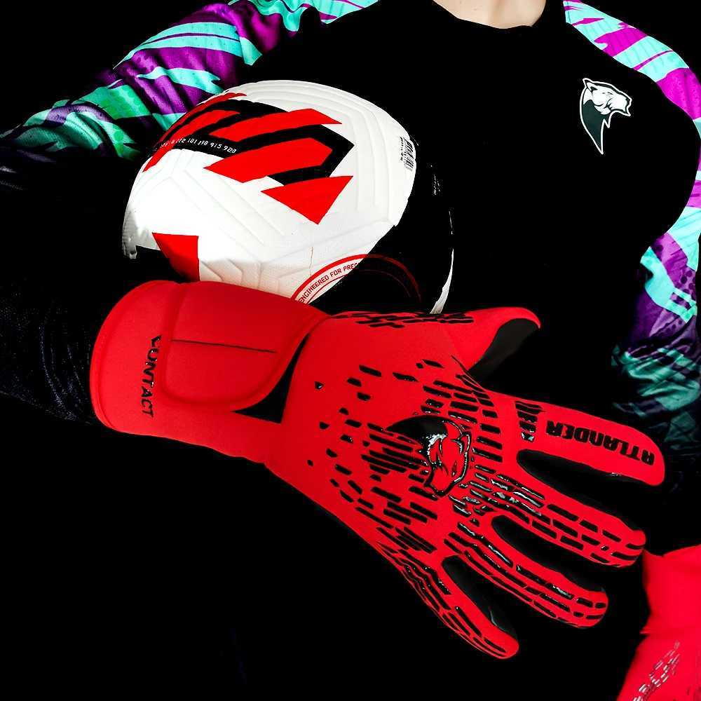 Goalkeeper gloves latex football wristband childrens adult anti slip protection strong grip football match training goalkeeper glovesW241029