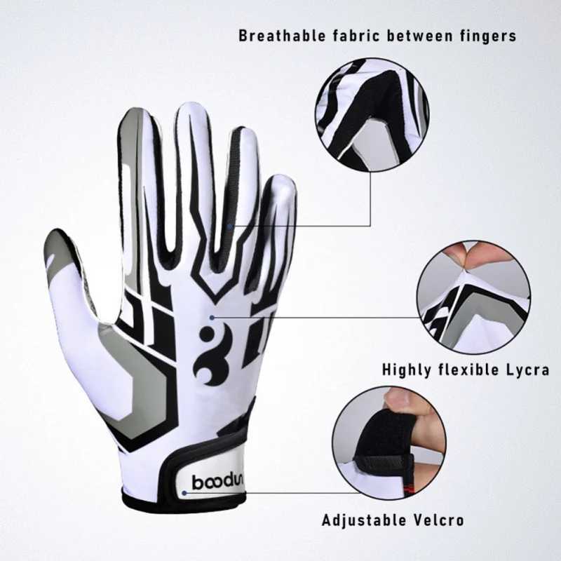 1 pair of adult professional sports gloves breathable and non slip American football and baseball gloves all finger adjustable glovesXJ250412