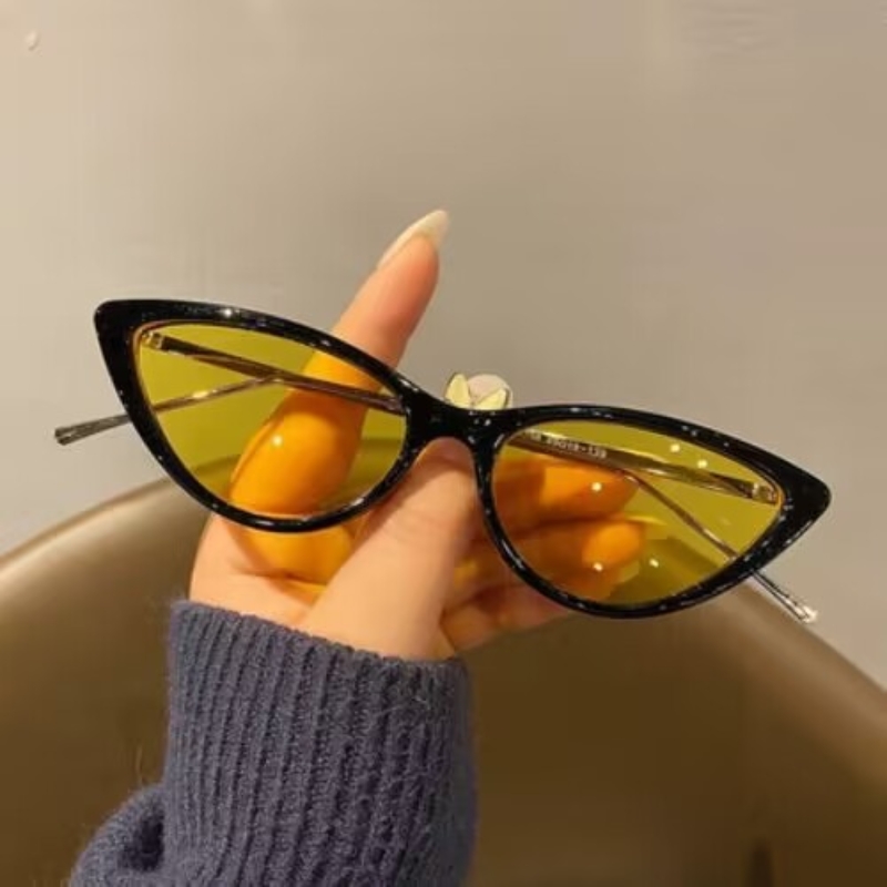 Top tier sunglasses, Polaroid lenses, high-end women's eyeglass frames, vintage metal sunglasses, European and American personalized cat eye fash