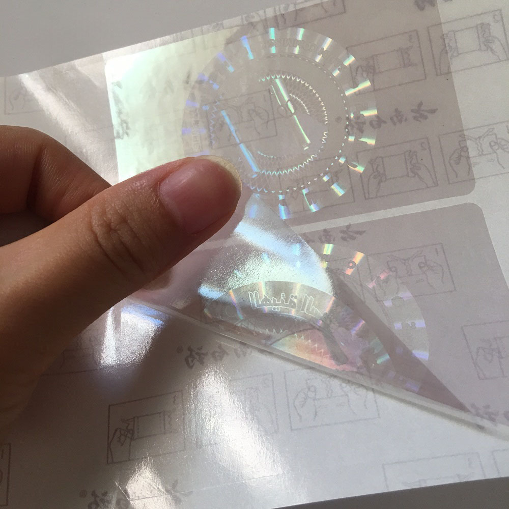 Custom ID Hologram Overlay Transparent License Laser Sticker Holographic Overlay For PVC Cards