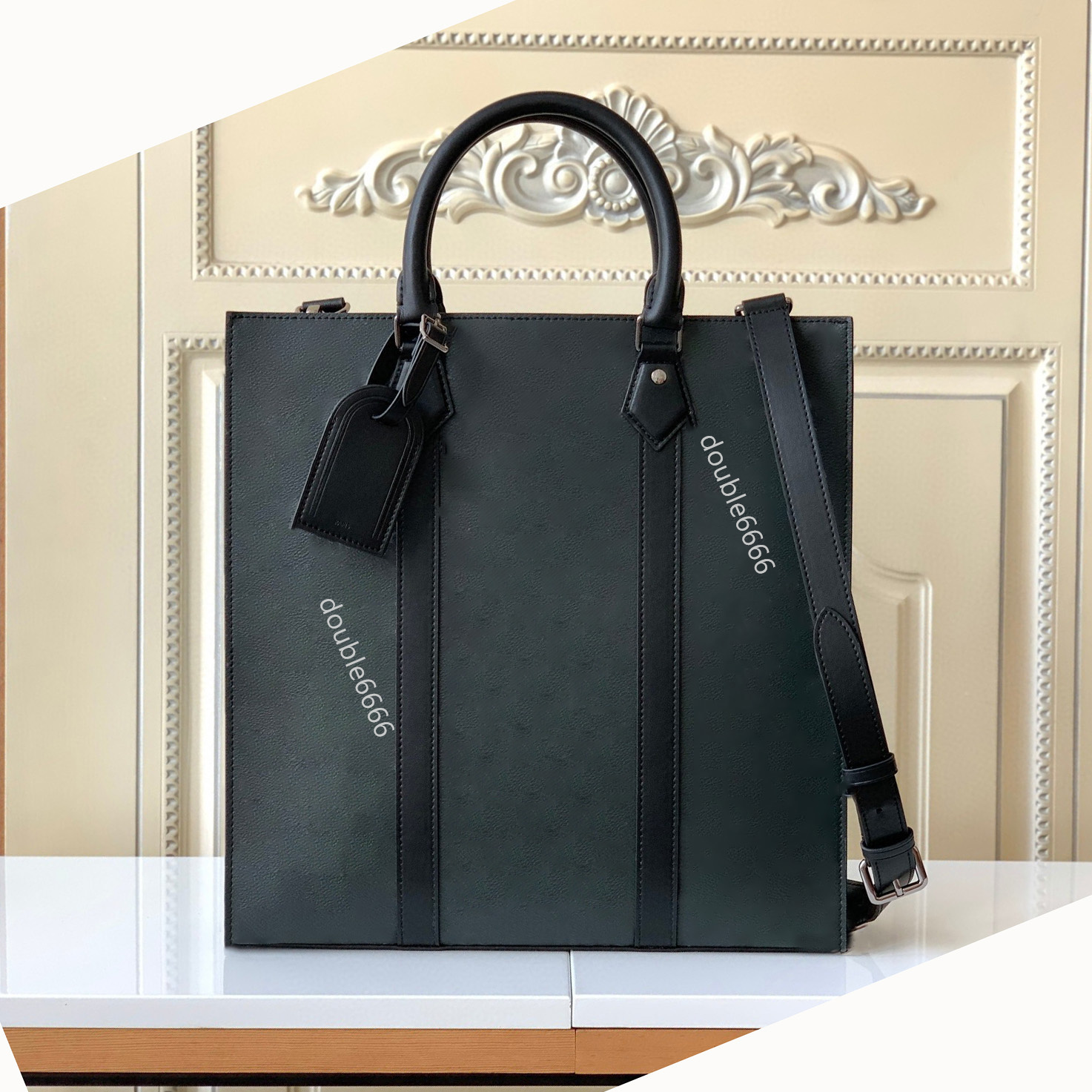 men Tote Shopping Bag Handbag Purse Genuine Leather Removable Strap Fashion Letters Men Crossbody Shoulder Bags Postman bag messenger bag briefcase Laptop Bag