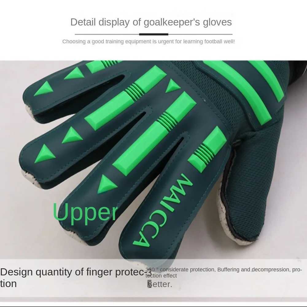 Anti slip goalkeeper gloves wear-resistant pads latex gloves adjustable breathable football goalkeeper gloves football matchesXJ250412