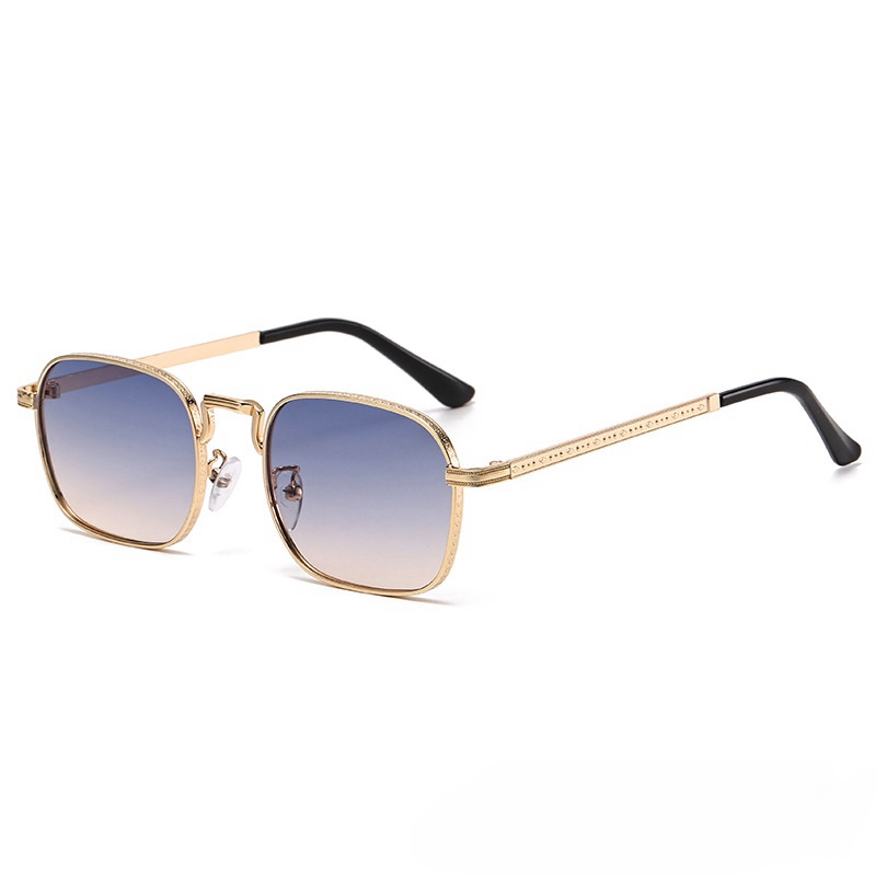 2402 2024 New Internet Celebrity Sunglasses Men and Women Korean Edition Square Elliptical Sunglasses Personalized UV resistant Glasses