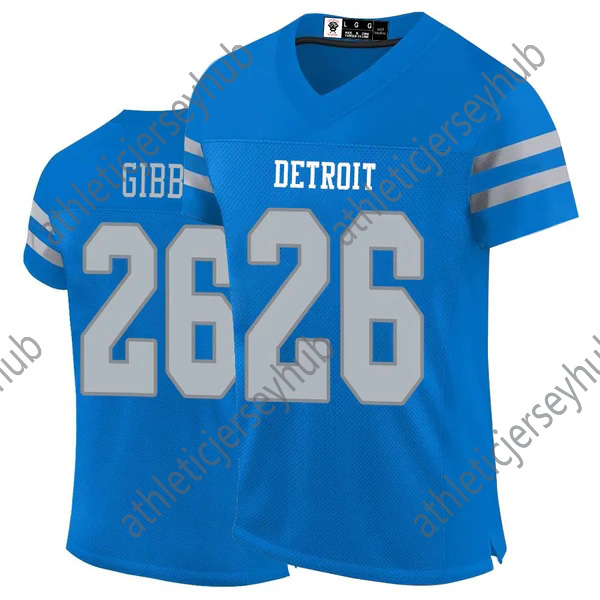 2024 Football Jersey 97 Adan 73 Jackson 32 D'Andre Swift 70 Dan Skipper For Stitched Custom Any Name Number American Football Jerseys