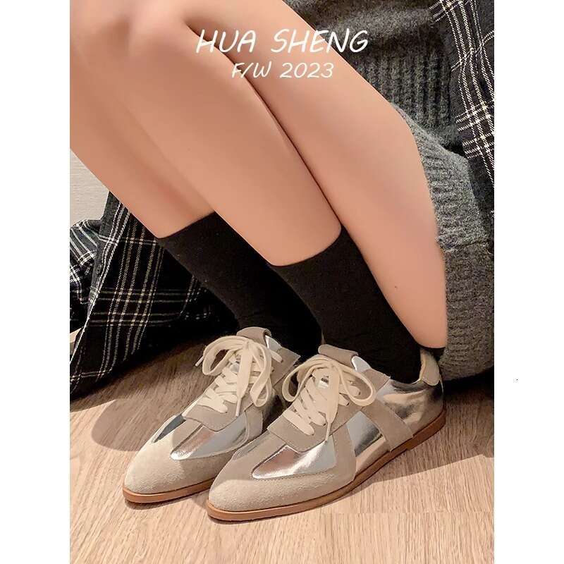 Flats Women Suede Sport Casual Walking Fashion Sneakers 2025 Spring New Lace-up Running Cozy Hiking Shoes atos Femme