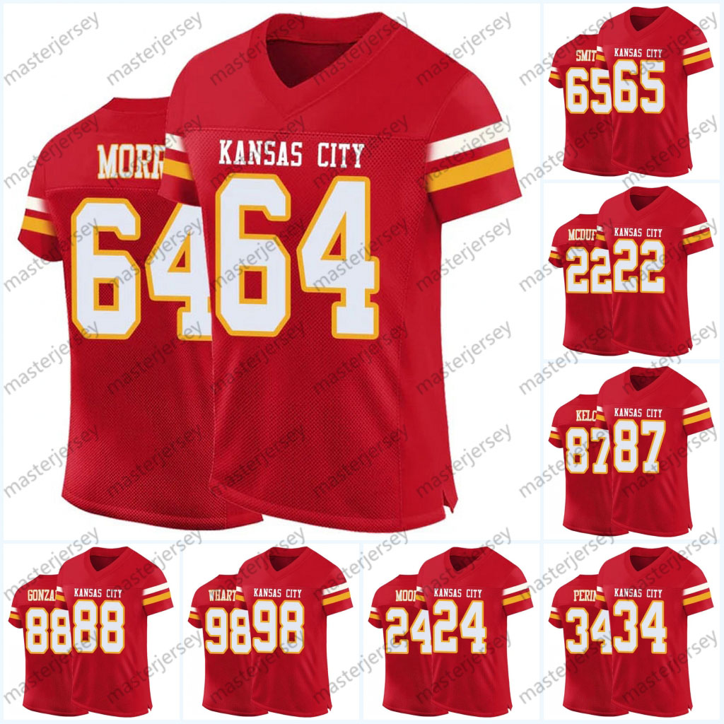 Cities Football Jerseys 1 Worthy 64 Morris 65 Smith 22 McDuffie 87 Kelce 88 Gonzalez 98 Wharton 24 Moore 34 Perine 4 Rice 15 Mahomes 83 Gray 32 Bolton