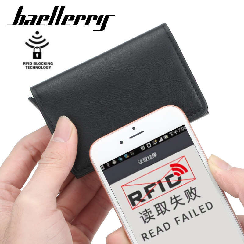 New Man Women Smart Holder Rfid Aluminum Metal Credit Business Mini Card Wallet Dropshipping